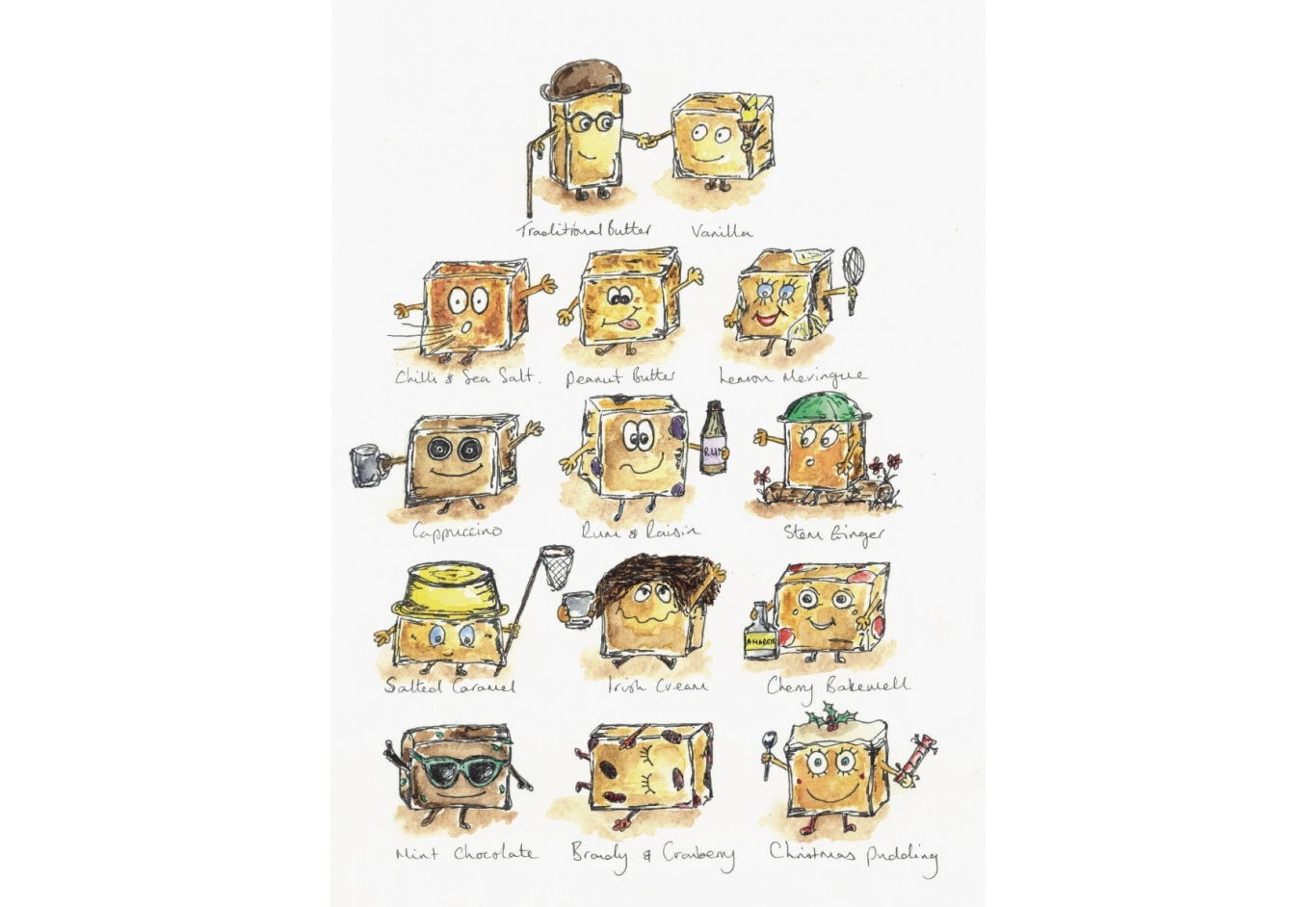 Ruby's Fudge People Greeting Card