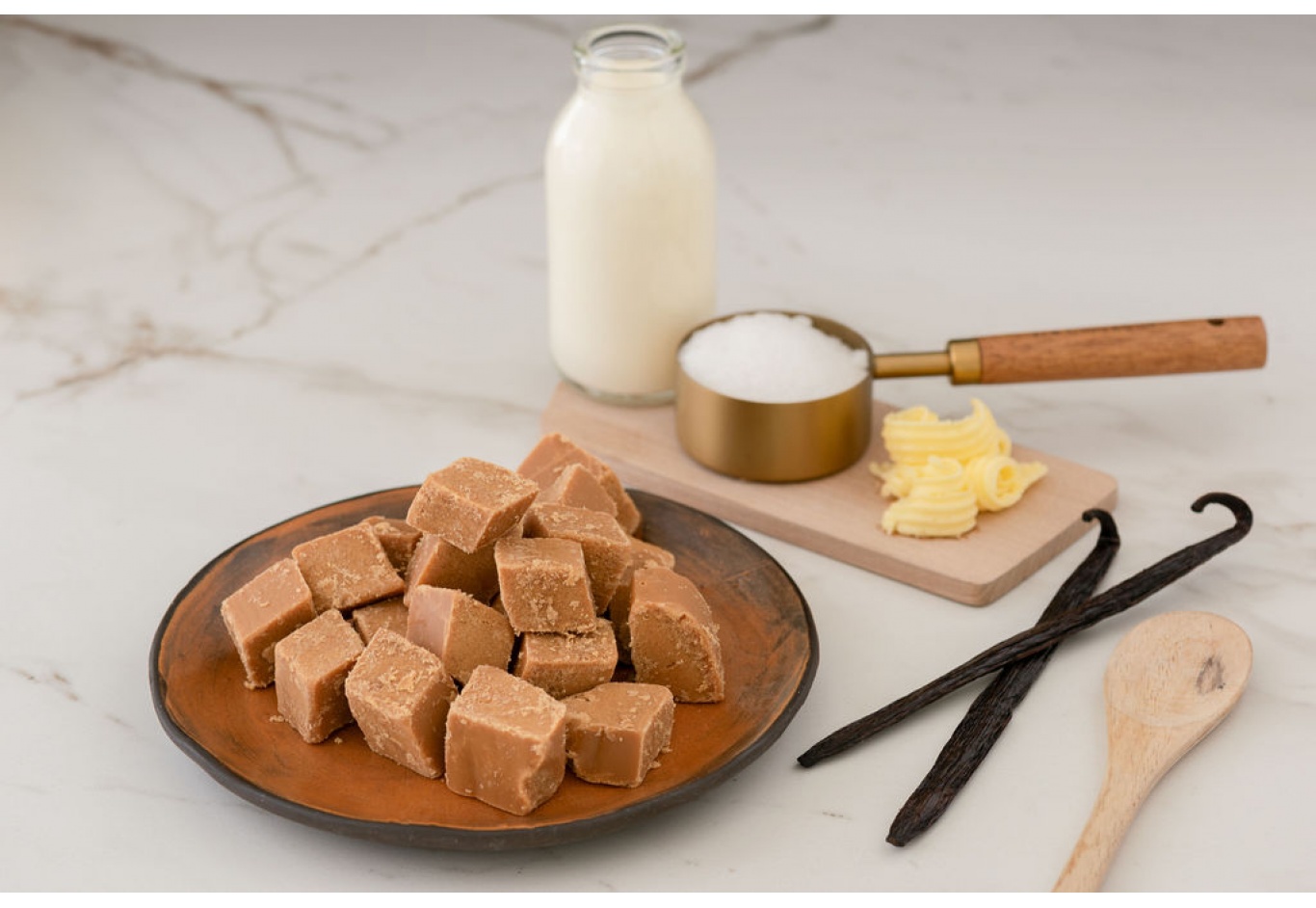 1Kg Box of Creamy Vanilla Fudge