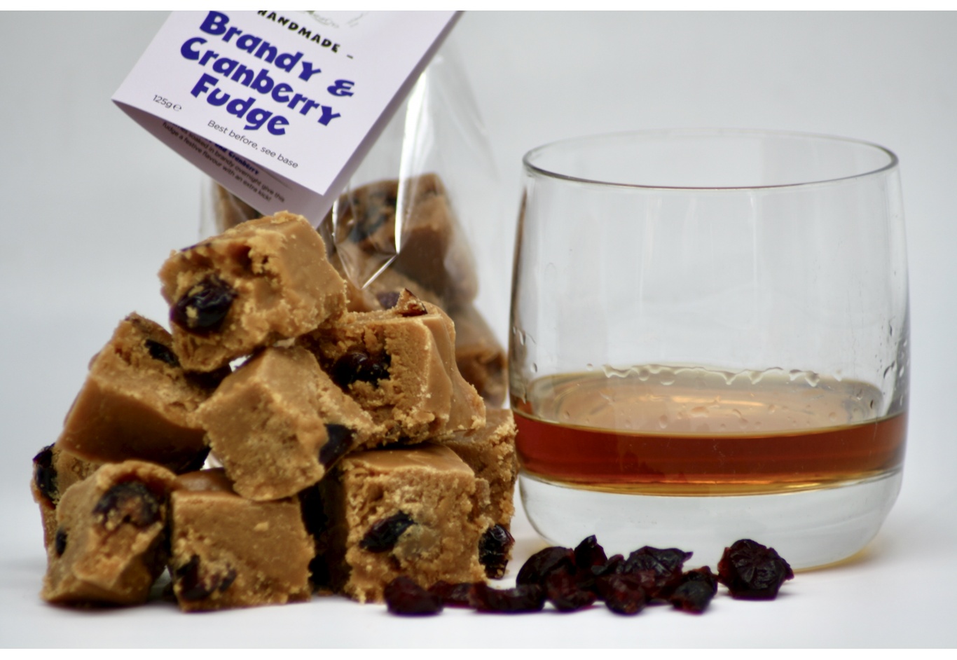 Brandy and Cranberry Fudge Gift Bag