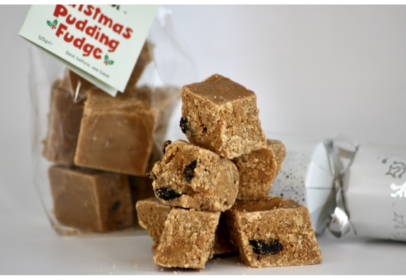 Christmas Pudding Fudge Gift Bag