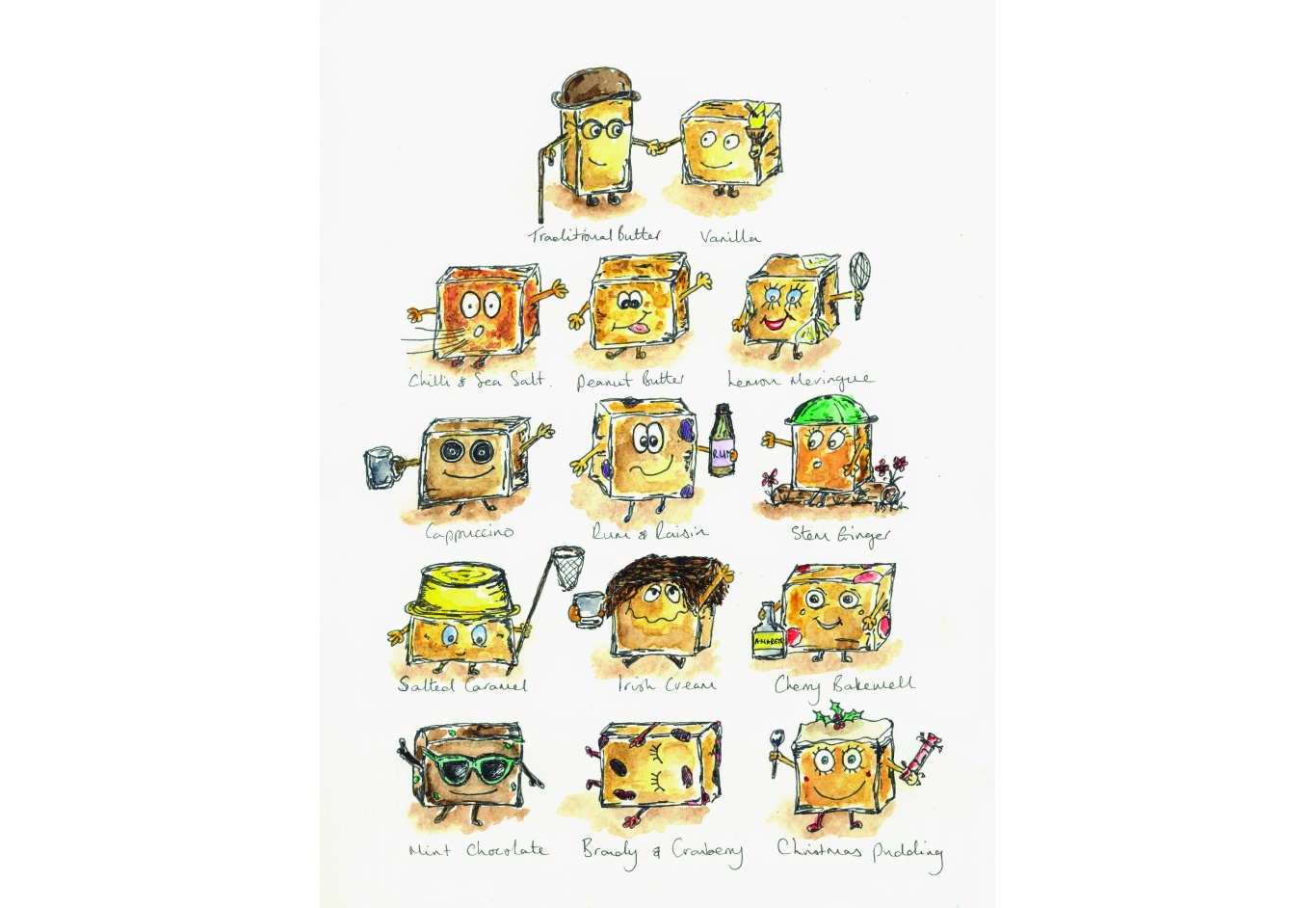 Ruby's Fudge People Greeting Card