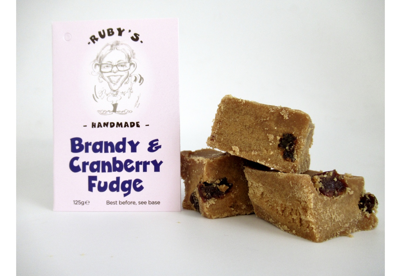 1kg Box of Brandy and Cranberry Fudge